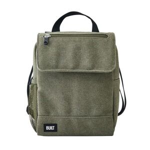 BUILT Olive Green Oxford Insulated Lunch Sack Crossbody Bag 5300937 NEW